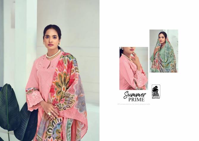 Summer Prime By Sahiba Moscow Cotton Digital Printed Designer Salwar Suits Wholesale Price In Surat